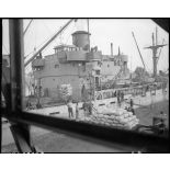 Liberty Ship arrivant au Havre. [description provisoire]