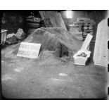 Cendres des victimes assassinées dans l'église du village martyr d'Oradour-sur-Glane par des éléments de la division SS 