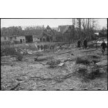 Les troupes alliées pénètrent en Allemagne. [description provisoire]