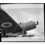 Escadrille de bombardement AB1 de l'aéronautique navale à Cherbourg.