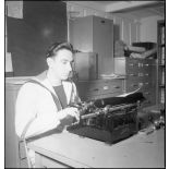 Matelot breveté secrétaire à bord du croiseur (ou cuirassé) Dunkerque.