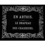 En Artois, le drapeau des chasseurs.