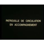 La patrouille de circulation en accompagnement.