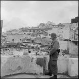 Opération de police dans la casbah d'Alger.