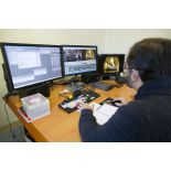 Service post-production de l'Etablissement de communication et de production audiovisuelle de la Défense.