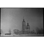 Medyn - Woronov. [Une église orthodoxe dans un paysage enneigé]. [Description en cours]