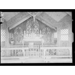 Région d'Aubérive (Marne), secteur russe, près de la ferme de l'Espérance, chapelle russe. Intérieur. [légende d'origine]