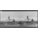 Mailly (Aube), église russe en construction. [légende d'origine]