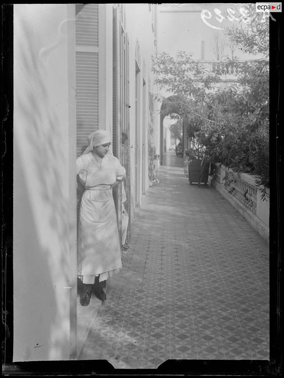 Cannes (Alpes-Maritimes). Hôpital sanitaire n°68. Galerie. [légende d'origine]