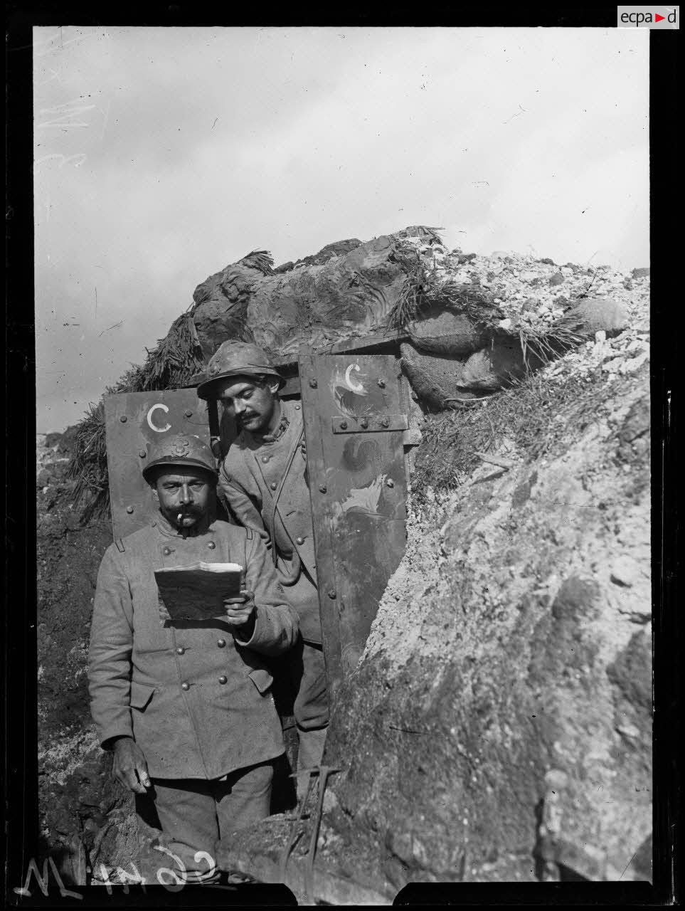 Plateau de Vauclerc, observatoire blindé de première ligne. [légende d'origine]