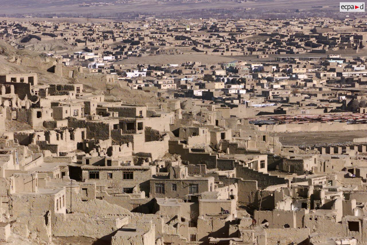 Paysage de la ville de Kaboul.