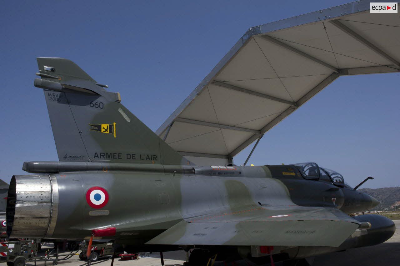 Lors de l'opération Harmattan, sur la base de la Sude en Crète, retour de mission.