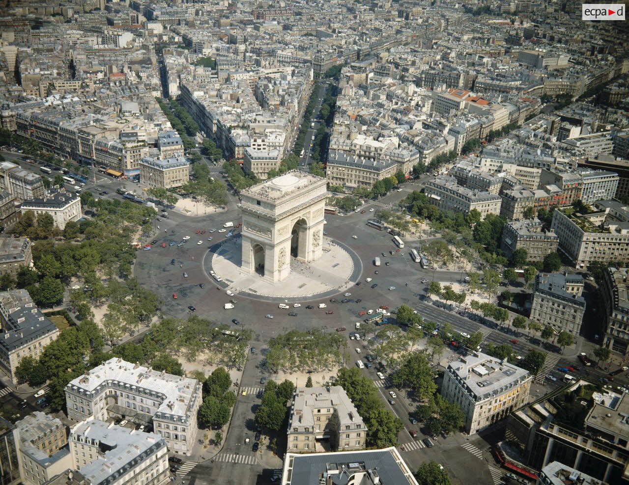 Vue aériennes de Paris - 8e arrondissement.