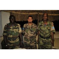 L'aumônier musulman en compagnie des officiers de liaison de la MINURCAT à Birao.