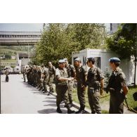 [Adieux du lieutenant-colonel Jean-Pierre Chantreux au bataillon du Génie sous le mandat 3 (BAT-GEN 3)].