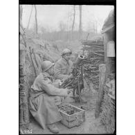 La Ville-aux-Bois, Aisne, lance-grenades. [légende d'origine]