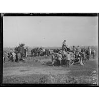 Front de Monastir. La saucisse. Le treuil et les aérostiers. [légende d'origine]