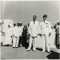 13224. Inauguration de la plage de Mazagan par le général Juin, résident général. [légende d'origine]