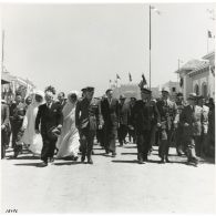 16496. Inauguration de la plage de Mazagan par le général Juin, résident général. [légende d'origine]