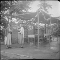 Vie quotidienne au centre de colonie de vacances militaire d'Alger, à Chrea.