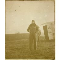 Sept[em]bre 1917. Cours d'information à Châlons. Mes débuts en avion. [légende d'origine]