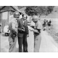 Le quotidien de la 2e DIM (division d'infanterie marocaine) en campagne en Allemagne.