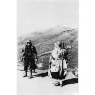 Goumiers du 2e GTM (groupe de tabors marocains) au col de Teghime.