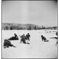 Tirailleurs sénégalais de la 9e DIC (division d'infanterie coloniale) dans le massif des Vosges.