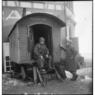 La vie quotidienne de soldats dans la région de Sarreguemines en début d'année 1940.