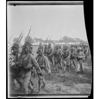 Douala. Camp de la 3e compagnie de tirailleurs. [légende d'origine]