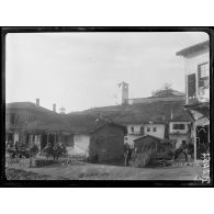 Bohemica. Vue d'une rue et du monastère. [légende d'origine]