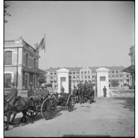 Entrée du quartier Toussaint, caserne de stationnement du 2e groupe du 24e RA.