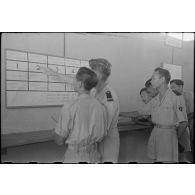 Séance d'instruction pour des élèves de l'école des cadres d'Hanoï.