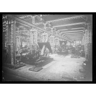 Le Havre. Etablissements Schneider. Atelier de montage de mortiers de 280 Schneider. [légende d'origine]