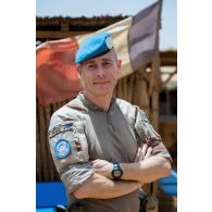 Portrait du capitaine Jean-Antoine de la Mission multidimensionnelle intégrée des Nations Unies pour la stabilisation au Mali (MINUSMA) à Gao, au Mali.