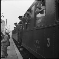 Retour en France des volontaires du 1er Bataillon français de l'ONU (Bataillon de Corée).