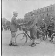 L'équipe du 12e RC, vainqueur du rallye cycliste.