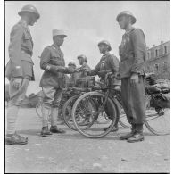 L'équipe du 2e RD, deuxième du rallye cycliste.