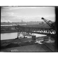 Pont ferroviaire de Kehl enjambant le Rhin.