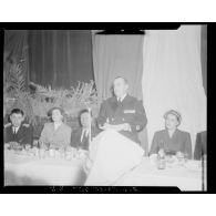 Discours du gouverneur général de l'Algérie Roger Léonard lors d'une réception organisée pour sa visite à Marnia.