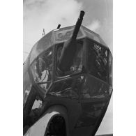 Un bombardier Junkers Ju-88 du Aufklärungsgruppe 123 endommagé lors d'une mission de reconnaissance au-dessus de la méditerrannée.