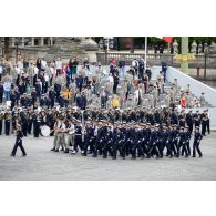 Défilé à pied de l'école des commissaires des Armées (ECA) lors de la cérémonie du 14 juillet 2020 place de la Concorde.