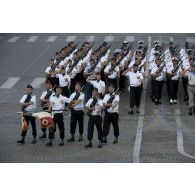 Défilé à pied de l'EFSOAA (école de formation des sous officiers de l'armée de l'Air) lors de la cérémonie du 14 juillet 2011..