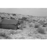 Activités dans un campement de la 21 Panzer Division (21-Pz.Div.) au repos.