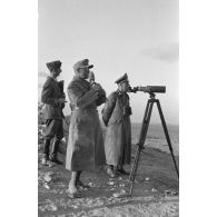 Observation du front de Tobrouk depuis les hauteurs de Sidi Azeiz.