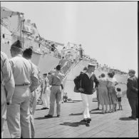 Embarquement à bord du navire-école Jean Bart.