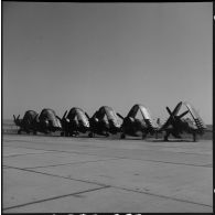 Le parking des Corsair au repos.