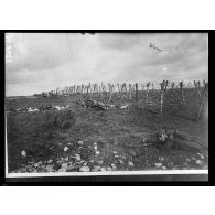 Près de Naix, camp Franklin, instruction des contingents américains. Exercice d'attaque. [légende d'origine]