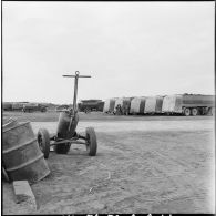 La soute à carburant sur la base aérienne d'Akrotiri.