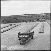 La soute à bombes sur la base aérienne d'Akrotiri.